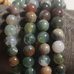 6mm Indian Agate Bracelets